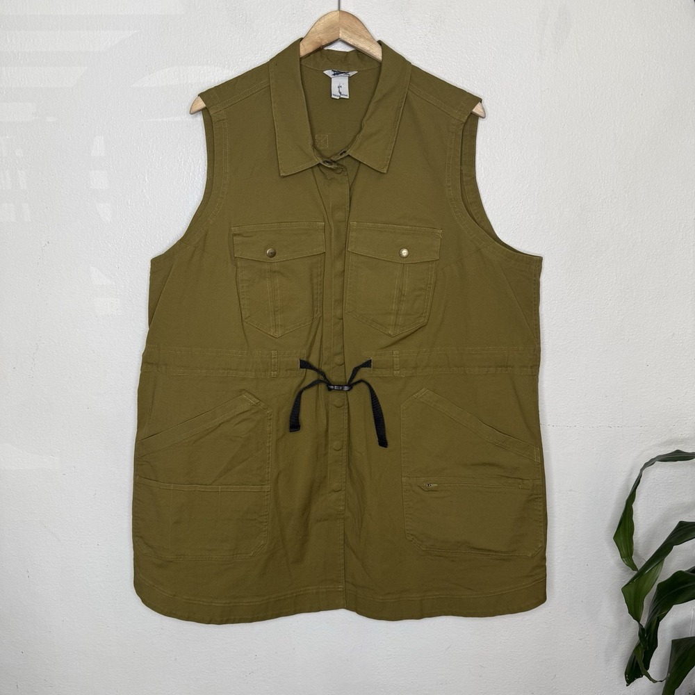 Duluth Rootstock Gardening Tunic Green Vest Outdoor Pockets Workwear Women's 2X
